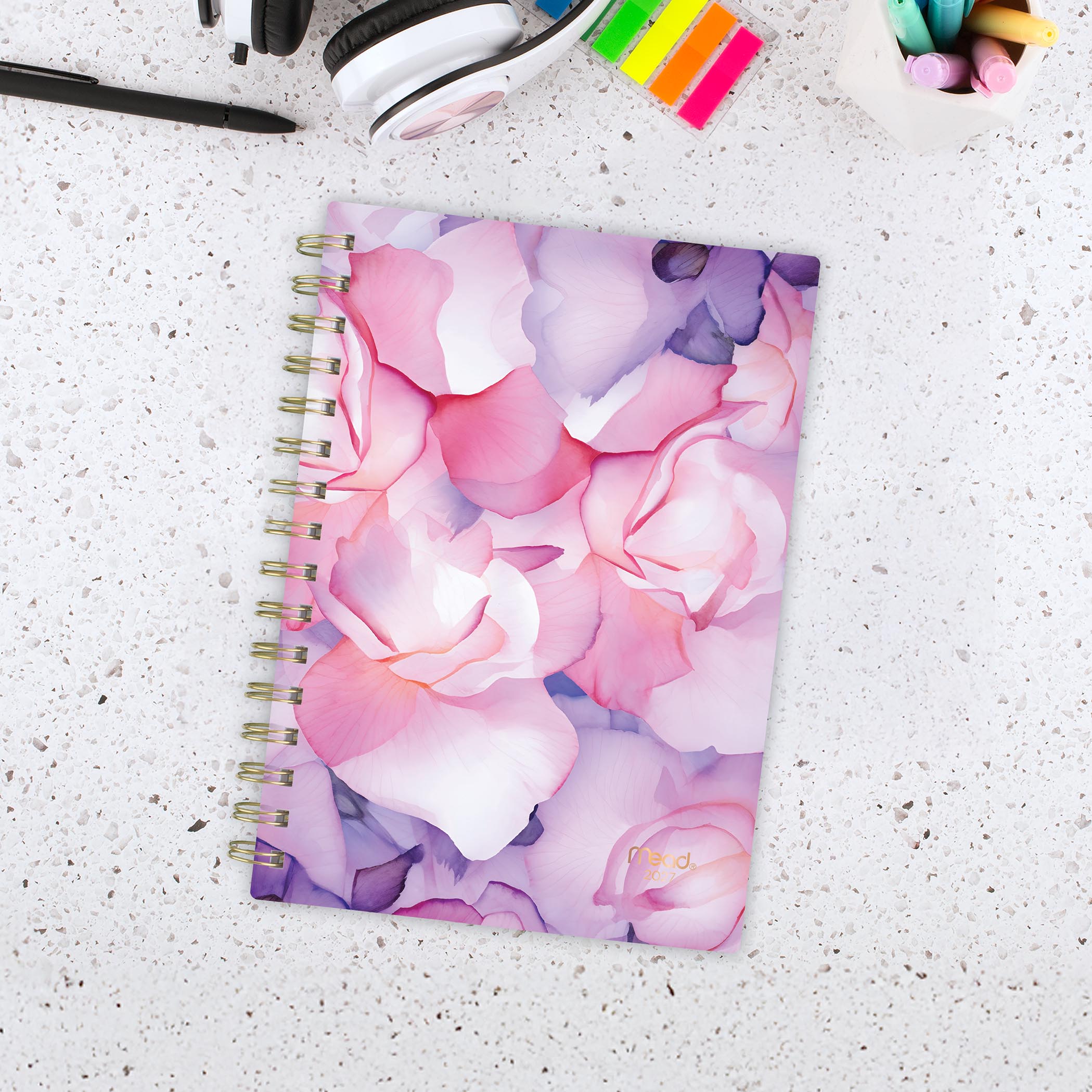2027 Mead® Summer Blossom Large Weekly and Monthly Planner