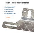 thumbnail image 4 of CUITING 2 Pack Trailer License Plate Bracket Holders- Aluminum Car Tag Frame for Truck/RVs/Boats  Universal License Plate Light Mounting Kit with Screw Caps  Silver, 4 of 7