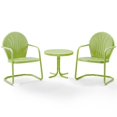 thumbnail image 4 of Crosley Furniture Griffith 3Pc Metal Patio Conversation Set in Key Lime Green, 4 of 8