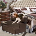 thumbnail image 1 of Cheers Pet Ladder Cover Detachable Comfortable Faux Leather Non-slip Dog Ramp Stairs Case for Puppy, 1 of 2