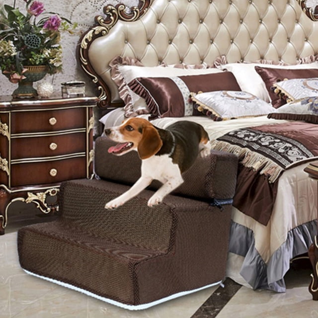 Cheers Pet Ladder Cover Detachable Comfortable Faux Leather Non-slip Dog Ramp Stairs Case for Puppy