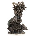 thumbnail image 2 of JFSM INC Large Beautiful Mermaid Sitting on Rock Statue Sculpture Figurine, 2 of 4