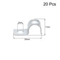 thumbnail image 2 of Unique Bargains 25/64' EMT One Hole Strap Pipe Strap Zinc-Plated Steel Reinforced Rib for Pipe Fixing on Various Surfaces, 20PCS, 2 of 3