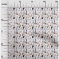 thumbnail image 2 of oneOone Georgette Viscose White Fabric Tropical Craft Projects Decor Fabric Printed By The Yard 42 Inch Wide, 2 of 4