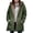 Green, variant on yardsong Shearling Zip - up Women's Sherpa Jacket Casual Fleece Hooded Faux Suede Winter Warm Coat with Pockets Red,XL