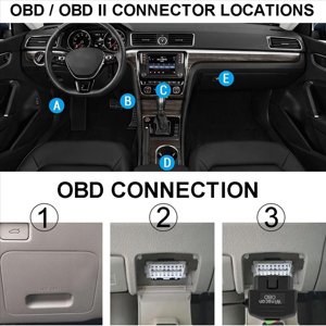 4X Dash Cam OBD Hardwire Kit,Dash Camera USB Type C Hardwire Kit with OBD Power Cable for Dashcam 12-24V to 5V/3A