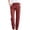 Wine, variant on RKSTN Womens Pants Woman Solid Color Cotton And Linen Drawstring Elastic Waist Long Straight Pants Soft Loose Straight Leg Hiking Pants