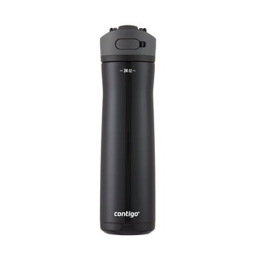 Contigo Ashland Chill 2.0 Stainless Steel Water Bottle with AUTOSPOUT Lid, Licorice, 24 oz (709 mL)