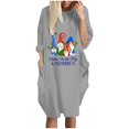 thumbnail image 2 of LSLJS The Fashion Women's Winter Plus Size Loose Pocket Christmas Printed Dress, 2 of 6