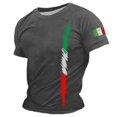 thumbnail image 3 of T-Shirt Graphique Décontracté pour Hommes T-Shirt Polyvalent pour Tous les Jours Design à Col Rond Élégant pour Sorties Sociales Coupe Légère et Confortable, 3 of 3
