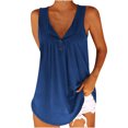 thumbnail image 1 of SMihono Hauts pour Femmes Débardeur pour Femmes Blouse de Mode pour Femmes Sans Manches Décontractée Unie Col Rond Chandail de Sport Chandail Court de Loisirs Hauts Courts Débardeurs pour Femmes Hauts d'Été pour Femmes, 1 of 8