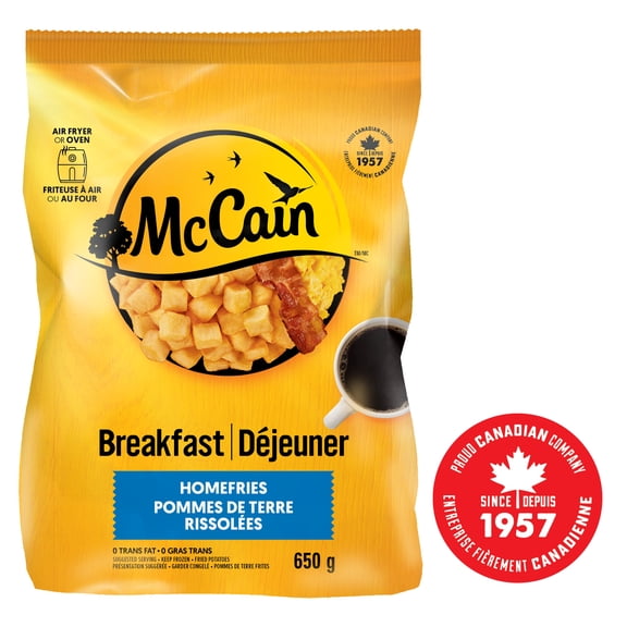 McCain® Homefries, Made in Canada from domestic and imported ingredients, 650 g