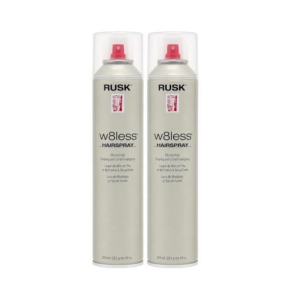 Rusk W8less Strong Hold Shaping and Control Hairspray 10 Oz (Pack of 2)