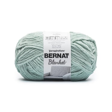 Bernat® Blanket™ #6 Super Bulky Polyester Yarn, Bright Sage 10.5oz/300g, 220 Yards
