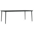 thumbnail image 3 of vidaXL 9 Piece Garden Dining Set Light Grey, 3 of 4