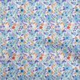 thumbnail image 1 of oneOone Cotton Jersey Light Blue Fabric Asian Floral Craft Projects Decor Fabric Printed By The Yard 58 Inch Wide, 1 of 4
