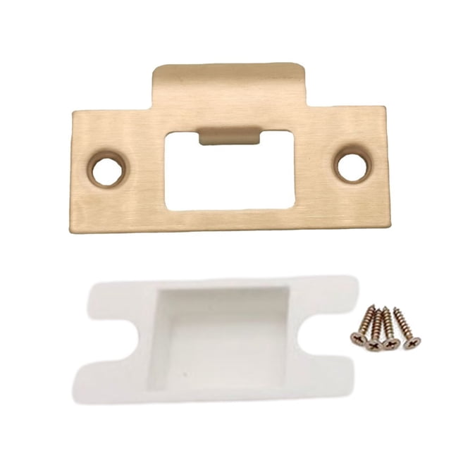 Door Reinforcement Plate With Screws Garage Deadbolt Cover Deadbolt Cover Plate