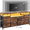 thumbnail image 3 of 10 Drawers (6+4) Long Mdf Fabric Drawer Tv Cabinet, 3 of 9