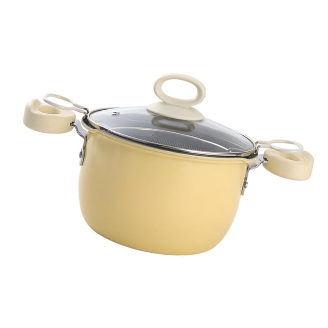 simhoa Deep Fryer Pot with Frying Basket Cooking Soup Pot for Fried Chicken Camping 20CM