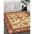 thumbnail image 2 of Ahgly Company Indoor Rectangle Abstract Chrome Gold Yellow Oriental Area Rugs, 2' x 3', 2 of 6