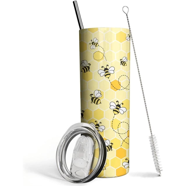 Cute Bunny Tumbler with Lid and Straw, a pink 20 oz thermal insulated stainless steel tumbler featuring adorable bunny patterns among flowers and plants. Includes a clear lid, metal straw, and cleaning brush. Designed for hot and cold beverages, fits most car cup holders, and is ideal for gifting occasions like birthdays, Easter, and Christmas. Often referred to as a kawaii water bottle or bunny coffee mug, suitable for bunny lovers and women.