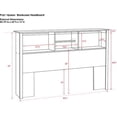 thumbnail image 2 of Prepac Sonoma Collection Manufactured Wood Double/Queen Headboard, 2 of 3
