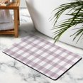 thumbnail image 5 of Non-Slip Long Bath Mat - 20x32 in Checkered Bathroom Runner Rug, Water Absorbent, Soft Touch Microfiber, Machine Washable Mats for Showers., 5 of 5