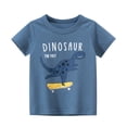 thumbnail image 1 of PMVFHDE T-Shirt Camouflage à Manches Courtes pour Garçons et Filles avec Imprimé Graphique, Col Rond, Haut Décontracté pour Enfants Design Unisexe, Séchage Rapide, Bleu, 2-3 Ans, 1 of 2