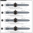 thumbnail image 2 of Silicone Rubber Watch Strap, 22mm, Gray, 2 of 6
