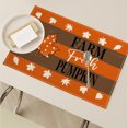 thumbnail image 5 of Fasiaou Fall Placemats, 12 x 18 Inch, Printed Thanksgiving Maple Leaf Linen Table Mats, Seasonal Autumn Holiday Table Decorations for Kitchen, Dining, Party Decor, 5 of 5