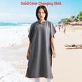 thumbnail image 4 of TFixol Quick-Dry Hooded Beach Towel Robe for Adults - Lightweight, Comfortable, and Versatile for Swimming, Diving, and Spa (Sky Blue), 4 of 6