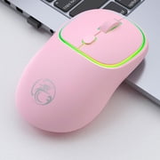 LSLJS Wireless Mouse with Dazzling Lights 2.4G Noiseless Mouse with Usb Receiver Portable Computer Mice for Desktop Computer Laptop