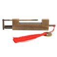 thumbnail image 4 of Chinese Vintage Padlock, Spacing 5.9cm Retro Antique Wooden Box Lock Decorative Lock with Key for Jewelry Box Drawer, 4 of 7