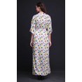 thumbnail image 4 of Bimba Rayon Circle & Triangle Geometric Womens Printed Side Slit SummerDressLong Maxi Gown-Medium, 4 of 6