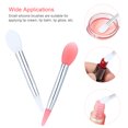 thumbnail image 4 of Ensemble de 10 Pcs de Pinceaux à Lèvres en Silicone, Petits Pinceaux de Maquillage, Pinceaux Applicateurs pour Rouges à Lèvres avec 2 Couvre-Brosses Anti-Perte pour Soins des Lèvres et Maquillage, 4 of 9