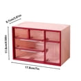 thumbnail image 5 of Tiroirs de Rangement Empilables Boîte de Rangement de Bureau Style Tiroir Armoire à Bijoux Cloison Petite Boîte de Rangement Boîte de Rangement de Bureau Style Tiroir Armoire à Bijoux Cloison Petite Boîte de Rangement, 5 of 5