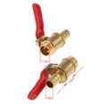 thumbnail image 2 of mmirethe Various Type Ball Valve Threaded Brass Ball Valve 2 interface 12mm 8mm Red 1Set, 2 of 6