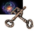 thumbnail image 1 of Brain Teaser Puzzles, Educational Toys Mind Puzzles Wooden And Metal Puzzles Adult Intelligent Puzzle Lock Buckle Educational Toy, 1 of 8