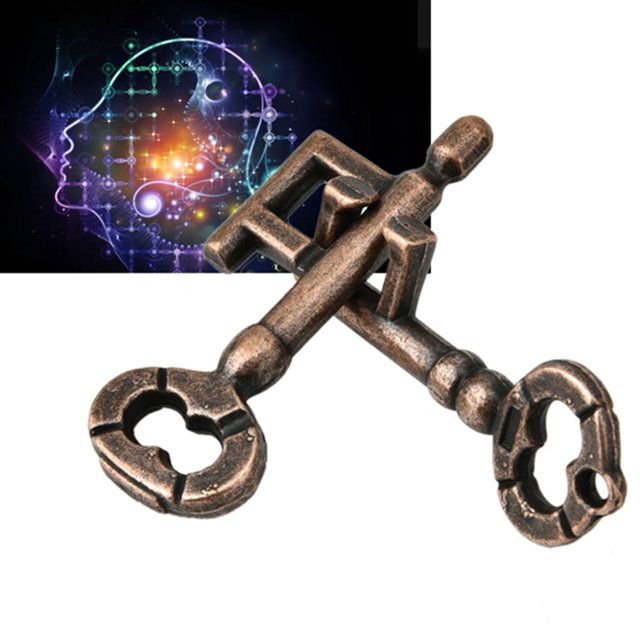 Brain Teaser Puzzles, Educational Toys Mind Puzzles Wooden And Metal Puzzles Adult Intelligent Puzzle Lock Buckle Educational Toy