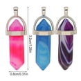 thumbnail image 2 of Hexagon Column Charm Jewelry Hanging Pendant Safe Material: Preferred agate Multicolor Exquisite Agate Crafting Necklace Bracelet Accessories Red, 2 of 6