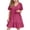 AA-Hot Rose, variante sur lcziwo Robes d'Été pour Filles 2025 à Manches Courtes Robe Mini Élégante d'Été Décontractée à Col en V Plissée Fluide Robes de Plage Rose Offres chez Walmart