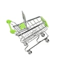thumbnail image 4 of Jouets de Simulation Mini Chariot de Magasinage pour Bébés et Enfants, Chariot à Main, Panier de Rangement de Supermarché, Chariot Jouet, 4 of 4