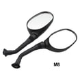 thumbnail image 1 of 1Pair Left/Right Electric Bicycle Rearview Mirrors Black 3D 6mm/8mm Bike Cycling Clear Wide Range Back Sight Rearview Reflector, 1 of 10