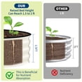 thumbnail image 3 of Raised Garden Bed – Galvanized Outdoor Large Planter Box – Rust-Resistant, Heavy Duty – Open Bottom, Easy Assembly – Flowers & Vegetables – Beige, Anti-Cut Strips – 300x120x45cm, 3 of 7