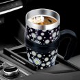 thumbnail image 2 of 40 Oz Tumbler with Handle and Silicone Straws,Coffee Insulated Tumbler with Handle,40 Oz Water Bottles,Travel Mug with Handle, 2 of 6