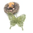 thumbnail image 2 of MesaSe Simulation Butterfly Christmas Plastic Decoration Accessories Layer Gold Powder Glitter New Artificial Flower  Tree, 2 of 10