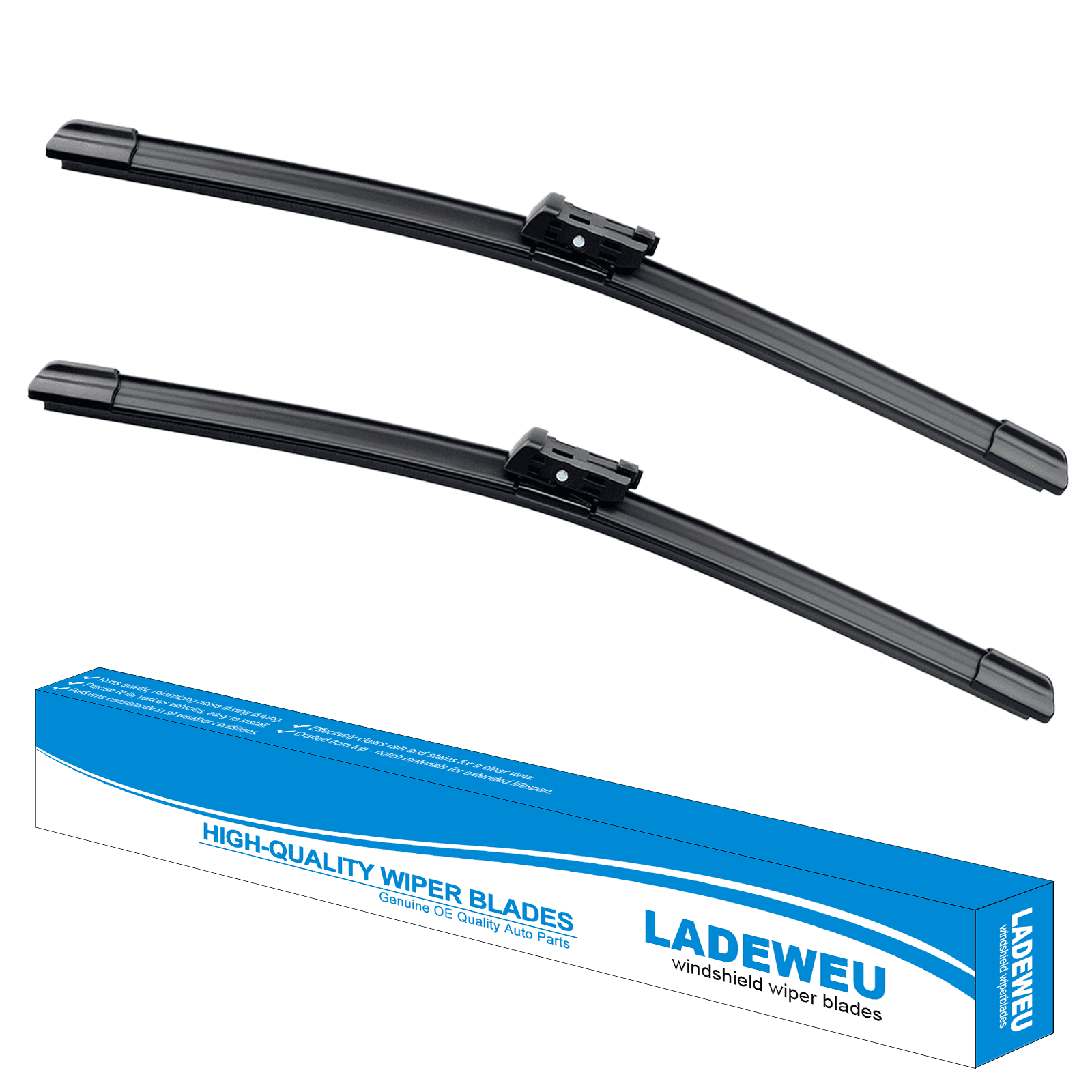 2 Wipers 24"+19" for Volkswagen Passat 2012 2013 2014 2015 2016 2017 2018 Jetta 2011-2019 All Weather Original Equipment Automotive Replacement Front Windshield Wiper Blade (Pack of 2)