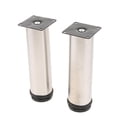 thumbnail image 1 of DOLITY 2 Pcs Pieds de Sofa Réglables en Acier Inoxydable pour Armoire, 18 cm, 1 of 8