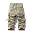 thumbnail image 4 of Styesk Mens Shorts Men's Stretch Cargo Shorts Casual Drawstring Classic Summer Short With Multi Pockets, 4 of 9