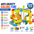 thumbnail image 3 of Tradeopia Anti Gravity Rail Car Track Building Set, 122-Piece Flexible Racing Track Construction Toy for Kids, 3 of 5